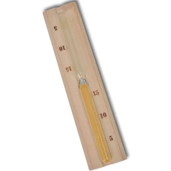 Saunatilbehør 5 dele spand ske timeglas termohygrometer - Saunatilbehør - Saunaudstyr - Home & Living