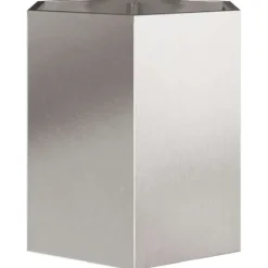 Sekskantet plantekrukke i rustfrit stål 46x40x45 cm | Farve: Metal | Størrelse: 46x40x45 cm