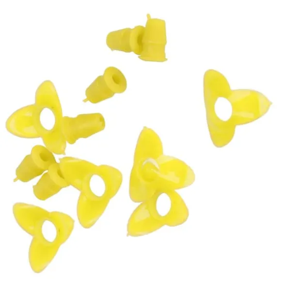 30Set Ersättningsdelar för Fågelmatare Blomma Plast Fågelmatare Ersättningsdelar Tillbehör för GardenYellow