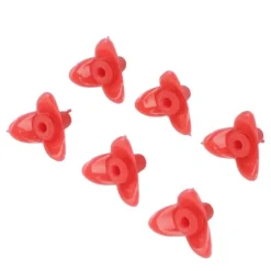 30Set Ersättningsdelar för Fågelmatare Blomma Plast Fågelmatare Ersättningsdelar Tillbehör för Garden Red