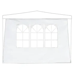 Sidepanel-sæt til havepavillon, 300x200 cm, hvid