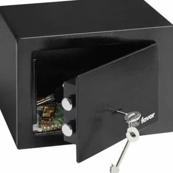 Sikkerhedsboks Burg-Wachter 17 x 23 x 17 cm Sort Metal