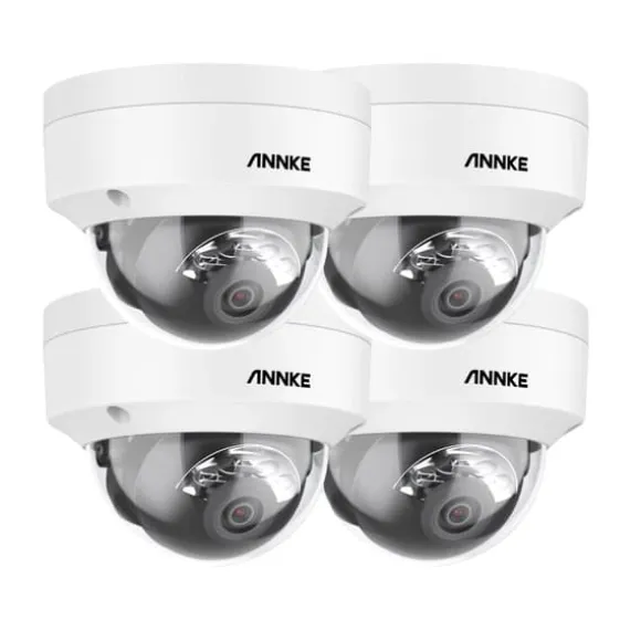 Sikkerhedskamera, 12MP HD, Menneske- og Køretøjsdetektion, IP67 Vandtæt,4Pcs-b