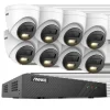 Sikkerhedskamera, 6MP opløsning, bevægelsesdetektion,Ingen, 8CH NVR 8Pcs Kamera