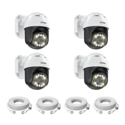 Sikkerhedskamera, 5MP opløsning, PTZ-funktionalitet, , 4PCS 5MP Cameras