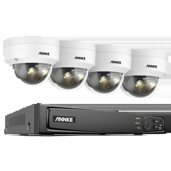 Sikkerhedskamera System, 8 Kanal Video Indgang, 12MP Opløsning,Ingen, 8CH NVR 4PCS Kamera-a