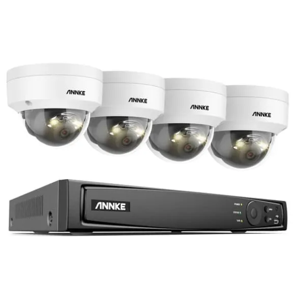 Sikkerhedskamera System, 8 Kanal Video Indgang, 12MP Opløsning,Ingen, 8CH NVR 4PCS Kamera-a