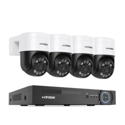 Sikkerhedskamera System, 8MP Opløsning, Fjernadgang,4stk 5MP Kamera, 4T