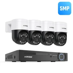 Sikkerhedskamera System, 8MP Opløsning, Fjernadgang,4stk 5MP Kamera, 4T