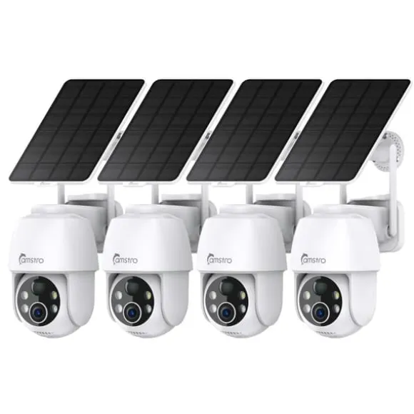Sikkerhedskamera, To-vejs lyd, Farve natvision,4PCS