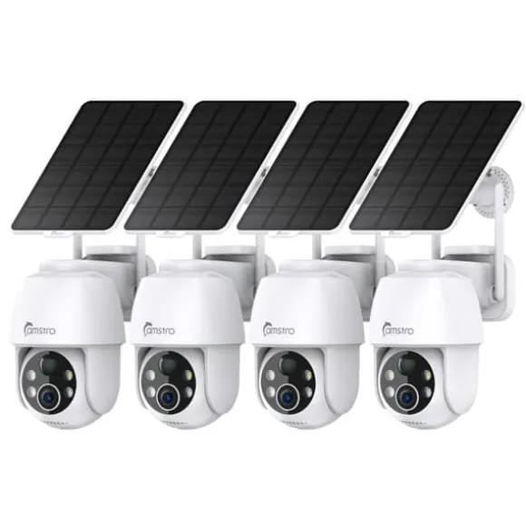 Sikkerhedskamera, To-vejs lyd, Farve natvision,4PCS