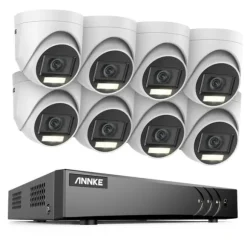 Sikkerhedskamerasystem, 5MP højopløsningskvalitet, 8CH DVR med nattevision,8CH DVR 8Pcs Kits, Ingen