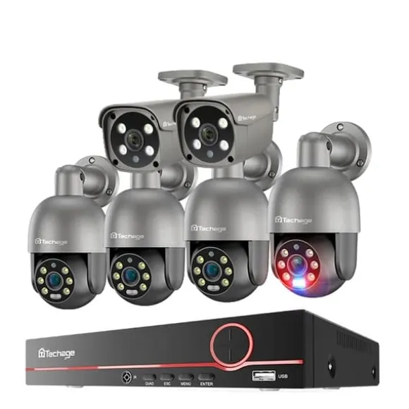 Sikkerhedskamerasystem, Natvision, Menneskedetektion, , None, 8CH NVR 6Cameras