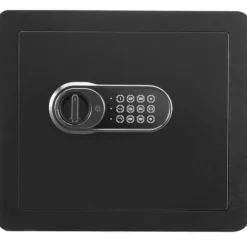 Sikkerhedsskab 1,2 kubikfod med digitalt tastatur og nøgler. Beskyt penge, smykker og dokumenter hjemme eller på hotellet. 15,8x11,8x13,8