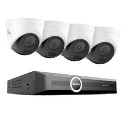 Sikkerhedssystem, 5MP opløsning, natvision op til 30 meter,4PCS Kamera, 4T