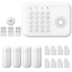 Sikkerhedssystem, Trådløs forbindelse, Smart Home-kompatibilitet,EU Stik, A01 GSM Kit E