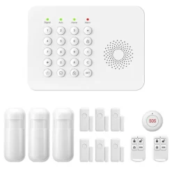 Sikkerhedssystem, Trådløs forbindelse, Smart Home-kompatibilitet,EU Stik, A02 GSM Kit D