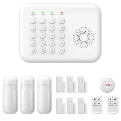 Sikkerhedssystem, Trådløs forbindelse, Smart Home-kompatibilitet,EU Stik, A01 GSM Kit D