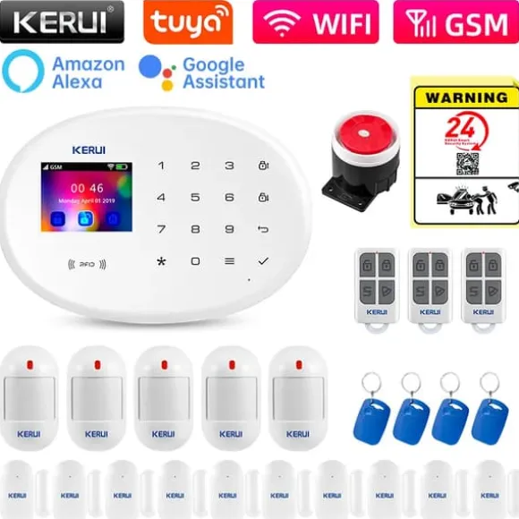 Sikkerhedssystem, trådløst, kompatibelt med smart home,KIT 1 Alarm