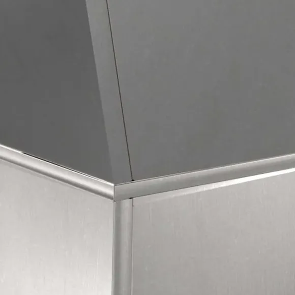 Søjle Plantekasse i Stål - Moderne Trapezoid Design | Farve: Sølv | Størrelse: 35x35x73 cm