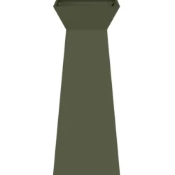 Søjle Plantekasse 2-pak - Trapezoidal Design | Farve: Olivengrøn | Størrelse: 40x40x100 cm