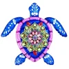 Skildpadde jern Vægskilt Have Ornament 21,5x20cm - Blå