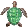 Skildpadde Vægskilt Have Ornament 30,3x28x1,8cm - Grøn