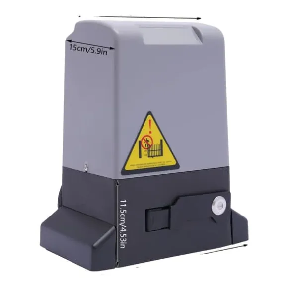 Skridende Portåbner, 750W Effekt, 1400RPM Hastighed,220V, Type 1 Sort Grå