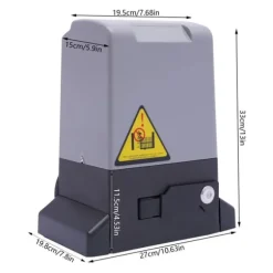 Skridende Portåbner, 750W Effekt, 1400RPM Hastighed,220V, Type 1 Sort Grå
