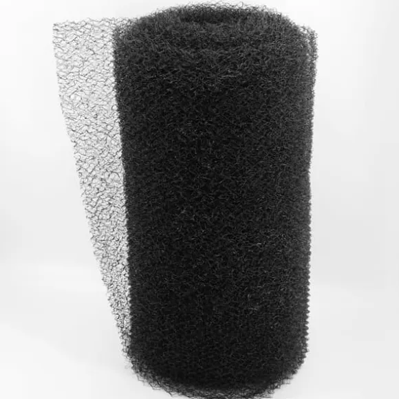 Skråmåtte Overfladestabiliseringstæppe 14 m x 1 m Styrke 20 mm UV Stabil Bankmåtte Sort