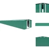 Skure & Redskabsskure - Living haveskur 257x990x181 cm galvaniseret stål grøn