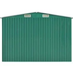 Skure & Redskabsskure - Living haveskur 257x990x181 cm galvaniseret stål grøn