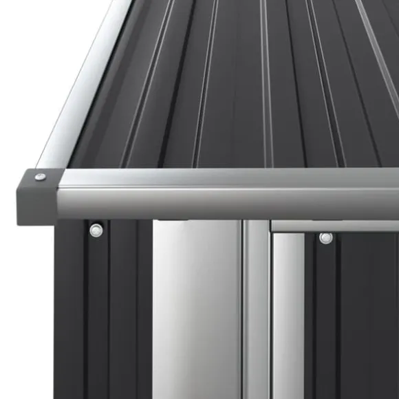 Skure & Redskabsskure - Living haveskur 180,5x97x209,5 galvaniseret stål antracitgrå