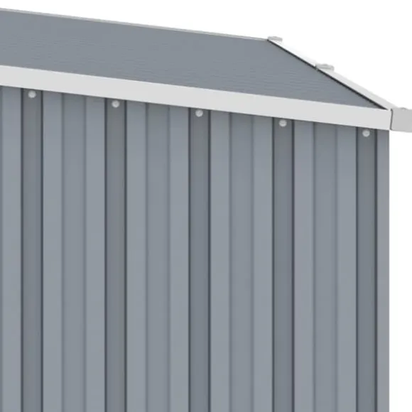 Skure & Redskabsskure - Living brændeskur 245x98x159 cm galvaniseret stål grå