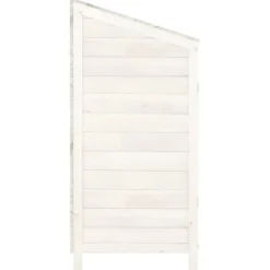 Skure & Redskabsskure - Living haveskur 102x52x112 cm massivt grantræ hvid