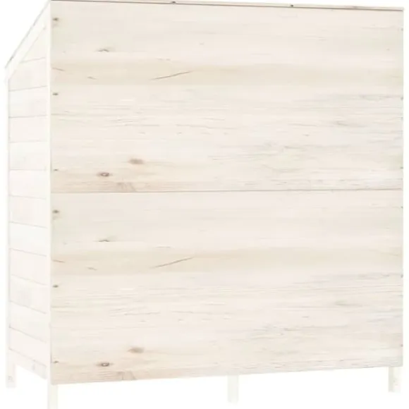 Skure & Redskabsskure - Living haveskur 102x52x112 cm massivt grantræ hvid