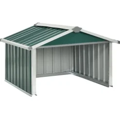 Skure & Redskabsskure - Living garage til robotplæneklipper 92x97x63 cm galvaniseret stål grøn