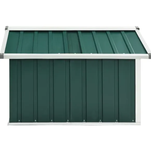 Skure & Redskabsskure - Living garage til robotplæneklipper 92x97x63 cm galvaniseret stål grøn