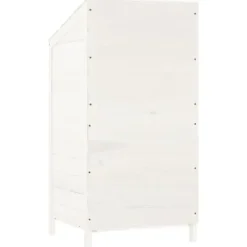 Skure & Redskabsskure - Living haveskur 55x52x112 cm massivt grantræ hvid