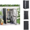 Skure & Redskabsskure - Living redskabsskur til haven 88x89x161 cm galvaniseret stål antracit