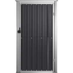 Skure & Redskabsskure - Living redskabsskur til haven 88x89x161 cm galvaniseret stål antracit