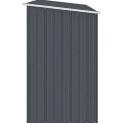 Skure & Redskabsskure - Living brændeskur 245x98x159 cm galvaniseret stål antracitgrå