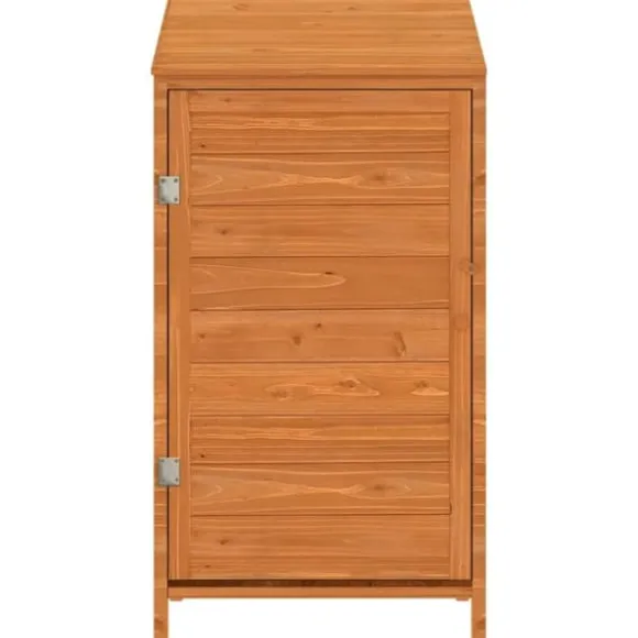 Skure & Redskabsskure - Living haveskur 55x52x112 cm massivt grantræ brun