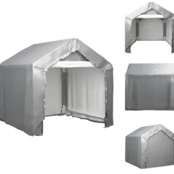 Skure & Redskabsskure - Living opbevaringstelt 180x180 cm galvaniseret stål grå