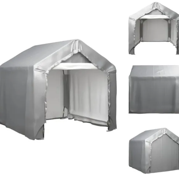Skure & Redskabsskure - Living opbevaringstelt 180x180 cm galvaniseret stål grå