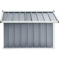 Skure & Redskabsskure - Living garage til robotplæneklipper 92x97x63 cm galvaniseret stål grå