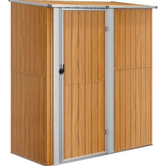 Skure & Redskabsskure - Living haveskur 180,5x97x209,5 cm galvaniseret stål trælook