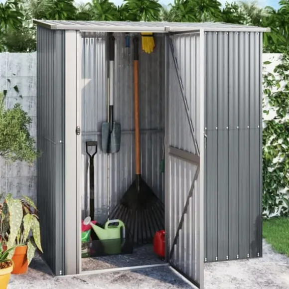 Skure & Redskabsskure - Living haveskur 180,5x97x209,5 galvaniseret stål grå