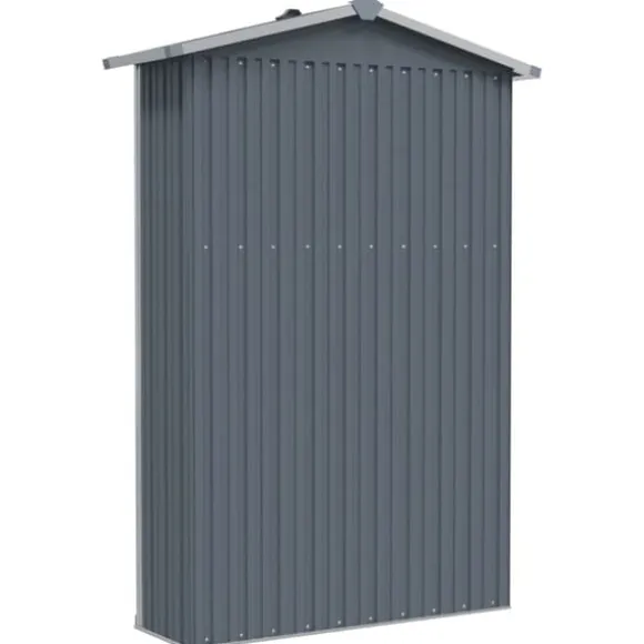 Skure & Redskabsskure - Living haveskur 116x45x175 cm galvaniseret stål grå