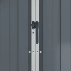 Skure & Redskabsskure - Living haveskur 116x45x175 cm galvaniseret stål grå